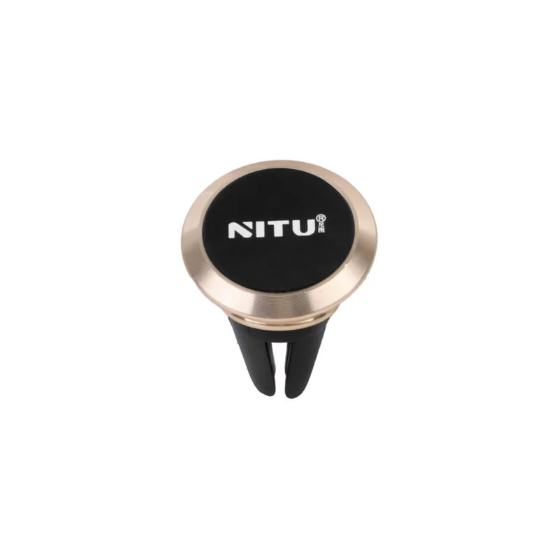هولدر گوشی موبایل مگنتی دریچه ای خودرو NITU مدل NH10 - مشکی طلایی - تصویر 2
