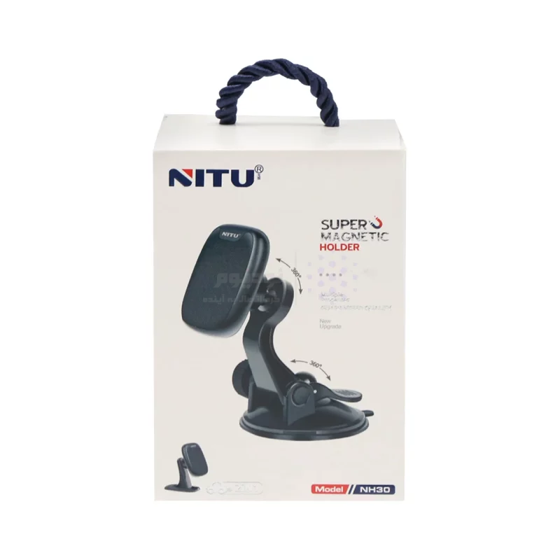 هولدر گوشی موبایل مگنتی پایه دار NITU مدل NH30 - مشکی - تصویر 6