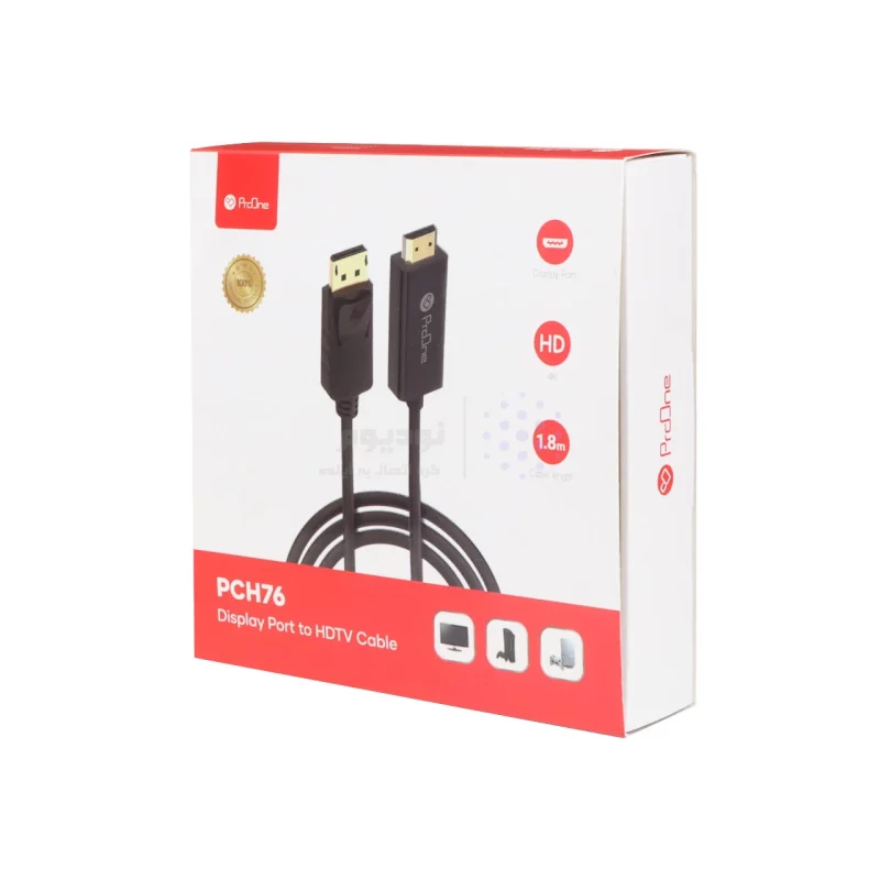 کابل 1.8 متری ProOne Display To HDMI مدل PCH76 - مشکی - تصویر 3