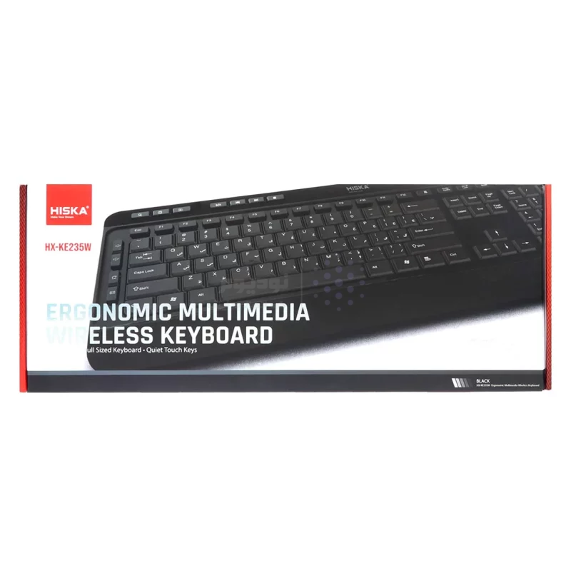 کیبورد بی سیم گیمینگ Hiska مدل HX-KE235W - مشکی - تصویر 8