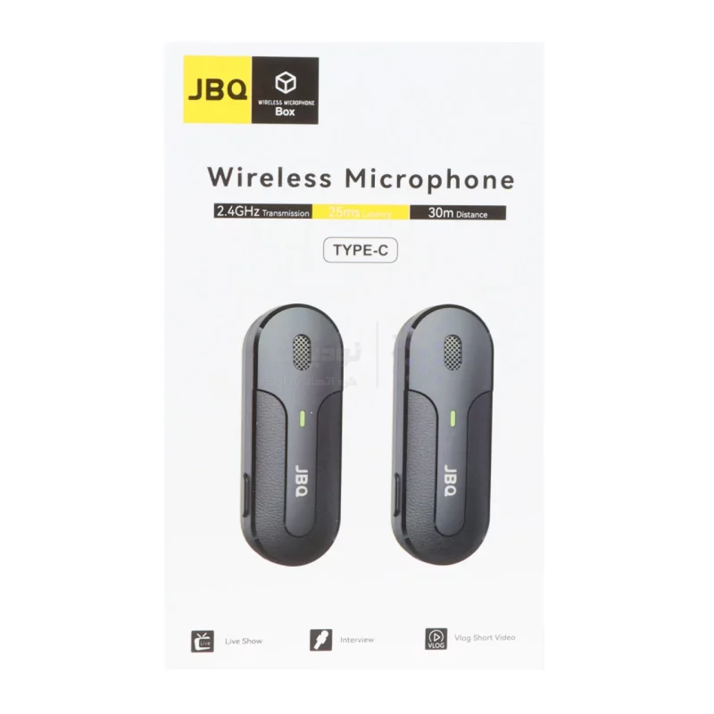 میکروفون بی سیم JBQ Type-C مدل MPH-C8 - مشکی - تصویر 12