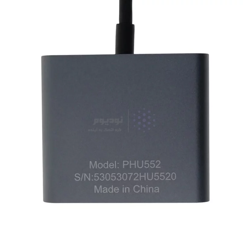 هاب 3 پورت ProOne Type-C مدل PHU552 - خاکستری - تصویر 4