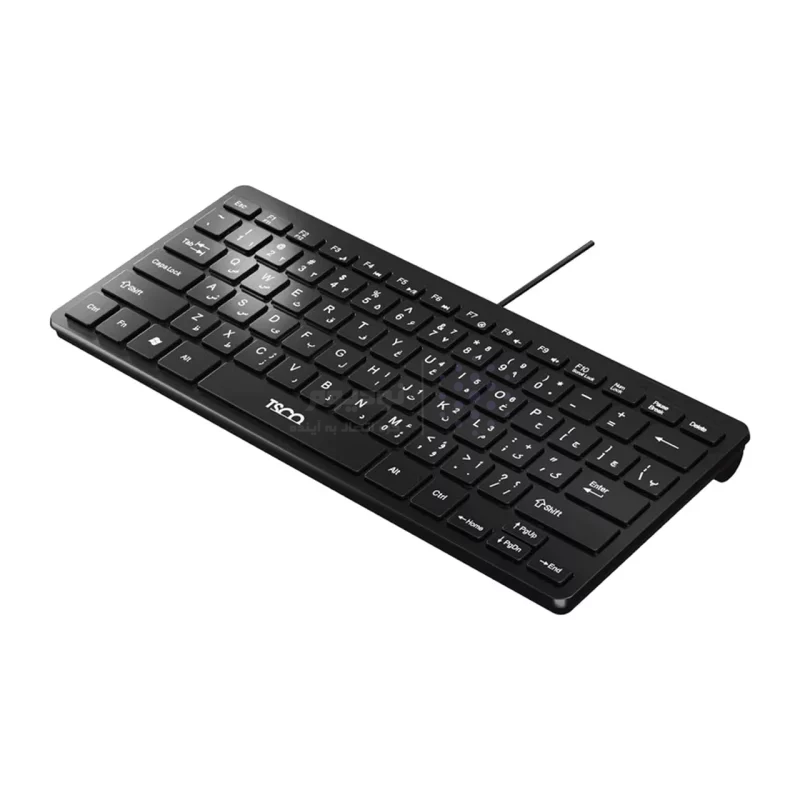 کیبورد با سیم TSCO مدل TK 8044 - مشکی - تصویر 4
