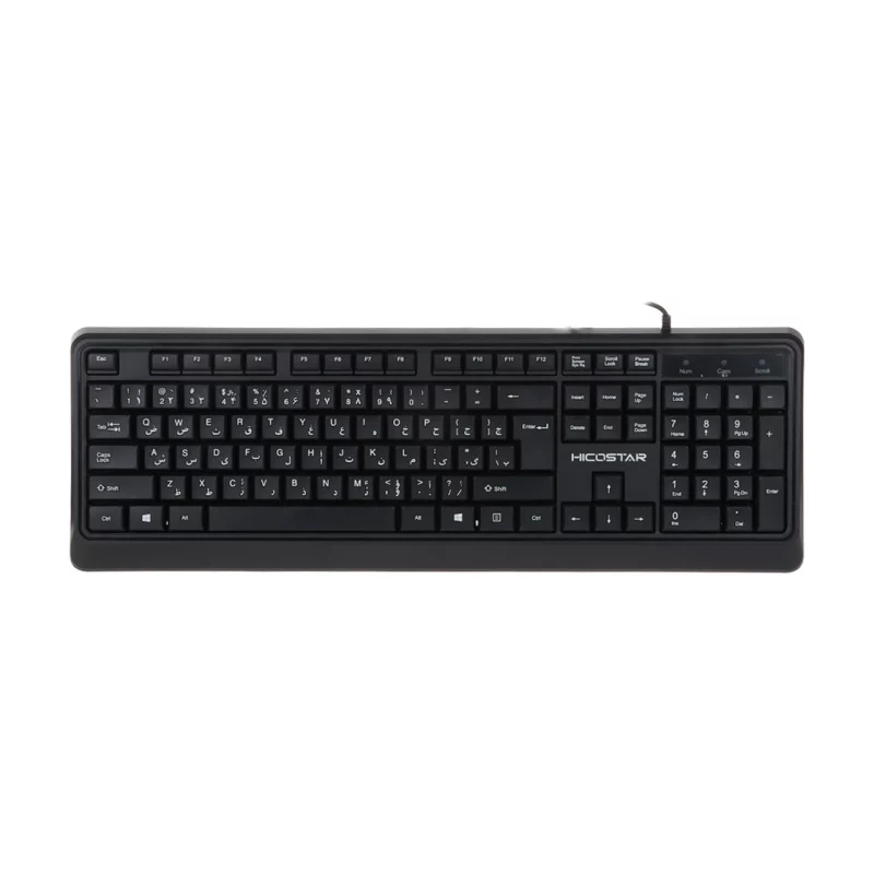 کیبورد باسیم Hicostar مدل HS-K700 - مشکی - تصویر 2