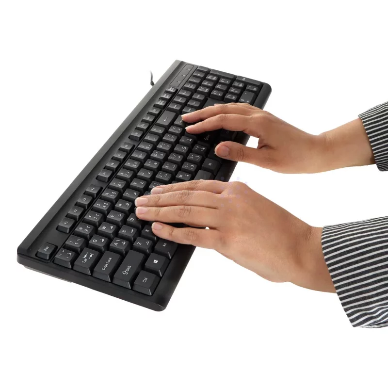 کیبورد و ماوس با سیم Yesido مدل KB18 - مشکی (گارانتی 18 ماه تعویض نیکان همراه) - تصویر 7