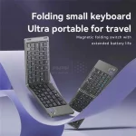 مینی کیبورد بی سیم شارژی تاشو Yesido مدل KB27 - مشکی (گارانتی 18 ماه تعویض نیکان همراه) - تصویر 7