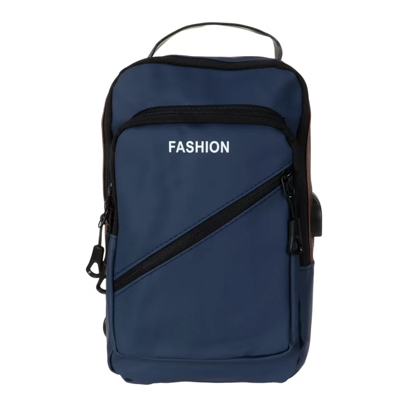 کیف تک بند مدل Body Bag Fashion - سرمه ای قهوه ای - تصویر 2