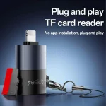 رم ریدر Yesido مدل GS37 Type-C TF Card Reader - خاکستری (گارانتی 18 ماه تعویض نیکان همراه) - تصویر 3
