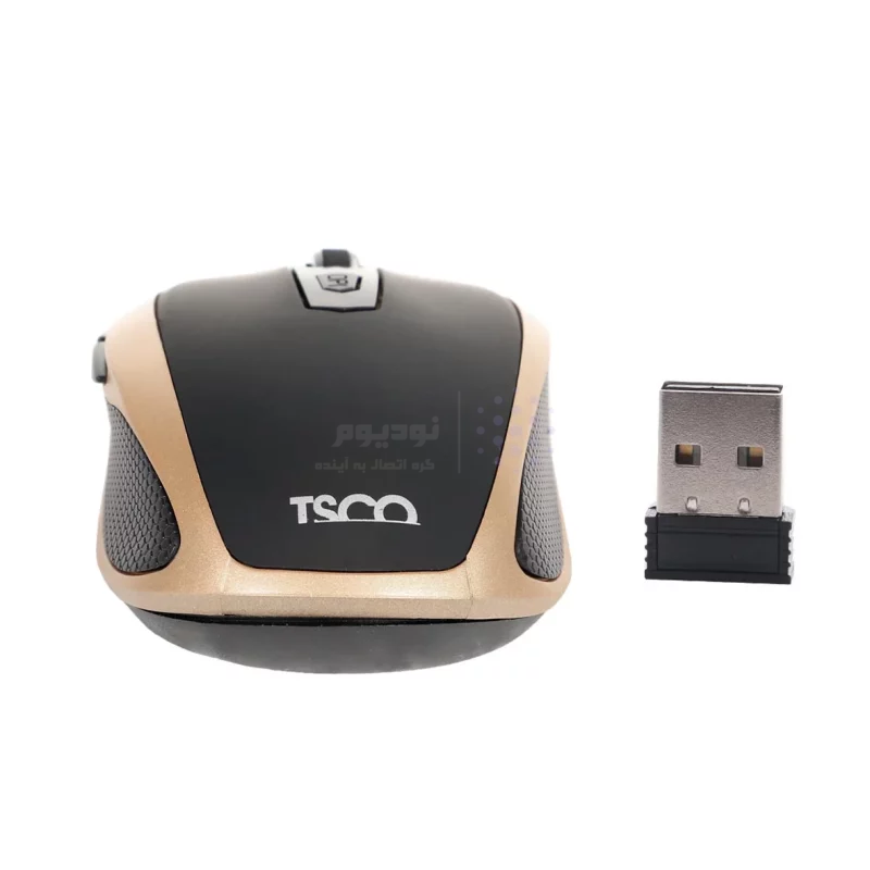 ماوس بی سیم TSCO مدل TM 667W - مشکی طلایی - تصویر 4