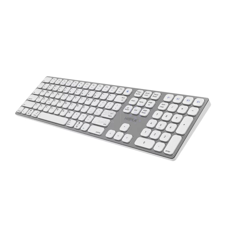 کیبورد بی سیم Hiska مدل HX-KE245W - سفید - تصویر 3