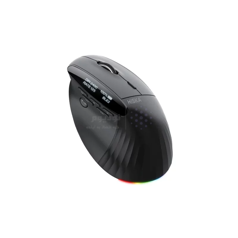 ماوس حرفه ای بی سیم Hiska مدل HX-MOG365 - مشکی - تصویر 4
