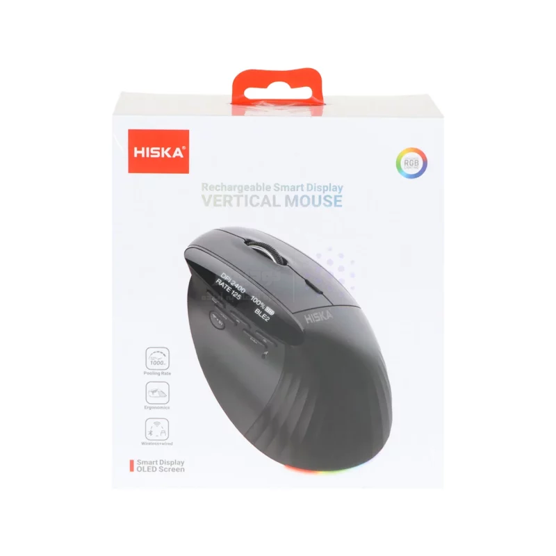 ماوس حرفه ای بی سیم Hiska مدل HX-MOG365 - مشکی - تصویر 6