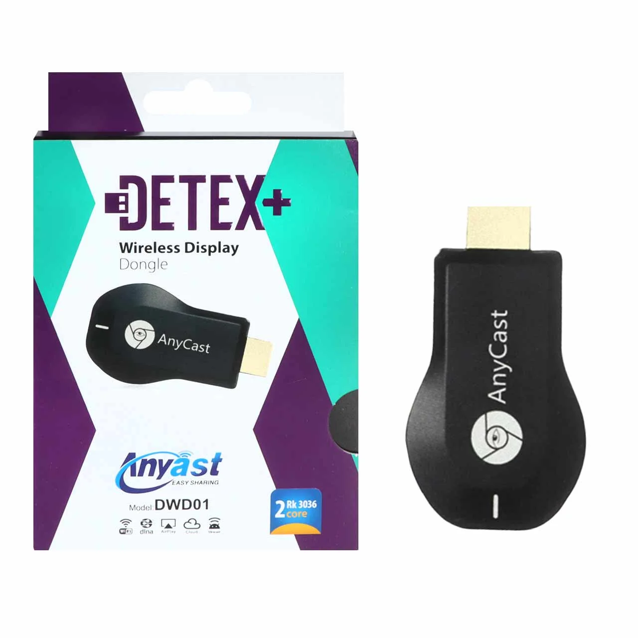 2541-1552826-1 دانگل انتقال تصویر +DETEX مدل DWD01 - مشکی - تصویر 1