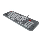 کیبورد باسیم +DETEX مدل DK703 - طوسی - تصویر 4