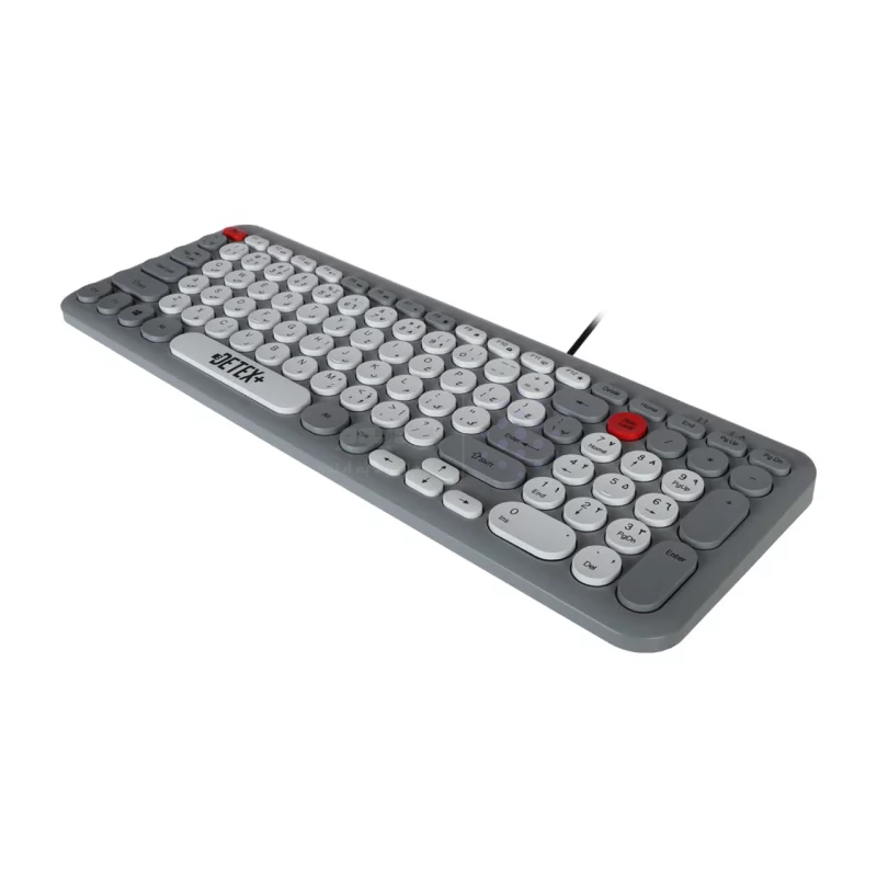 کیبورد باسیم +DETEX مدل DK703 - طوسی - تصویر 4