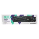 ماوس و کیبورد باسیم +DETEX مدل DK706 - مشکی - تصویر 8