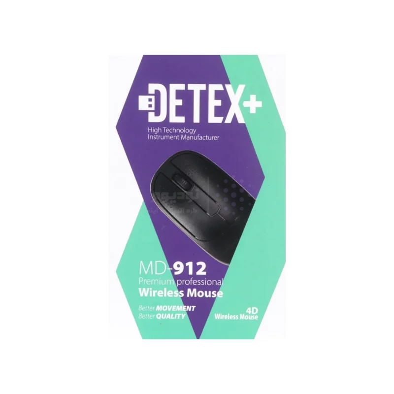 ماوس بی سیم +DETEX مدل MD-912 - مشکی - تصویر 7
