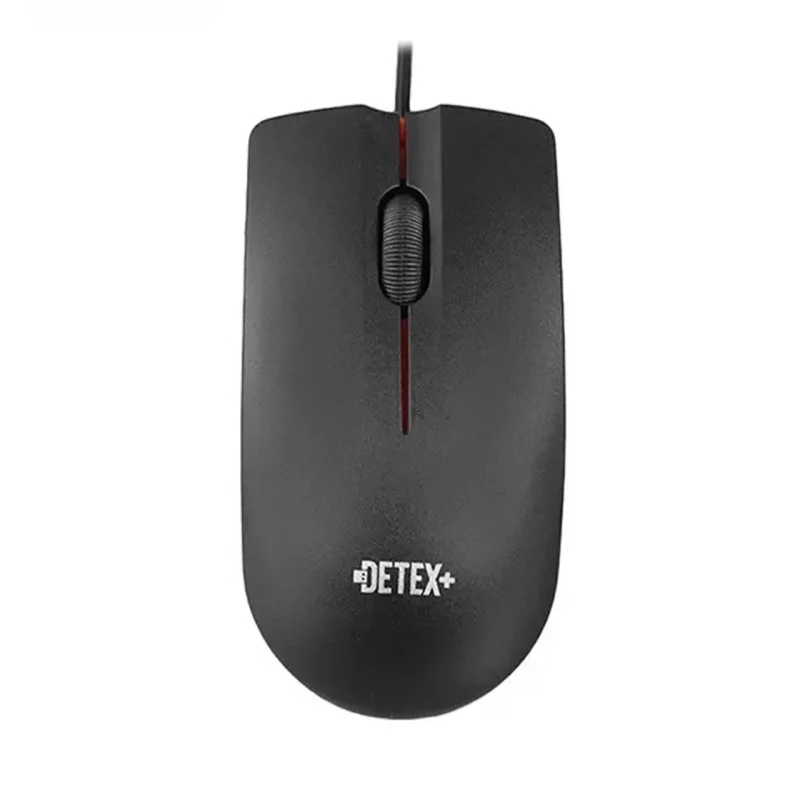 ماوس با سیم +DETEX مدل MD-901 - مشکی - تصویر 2