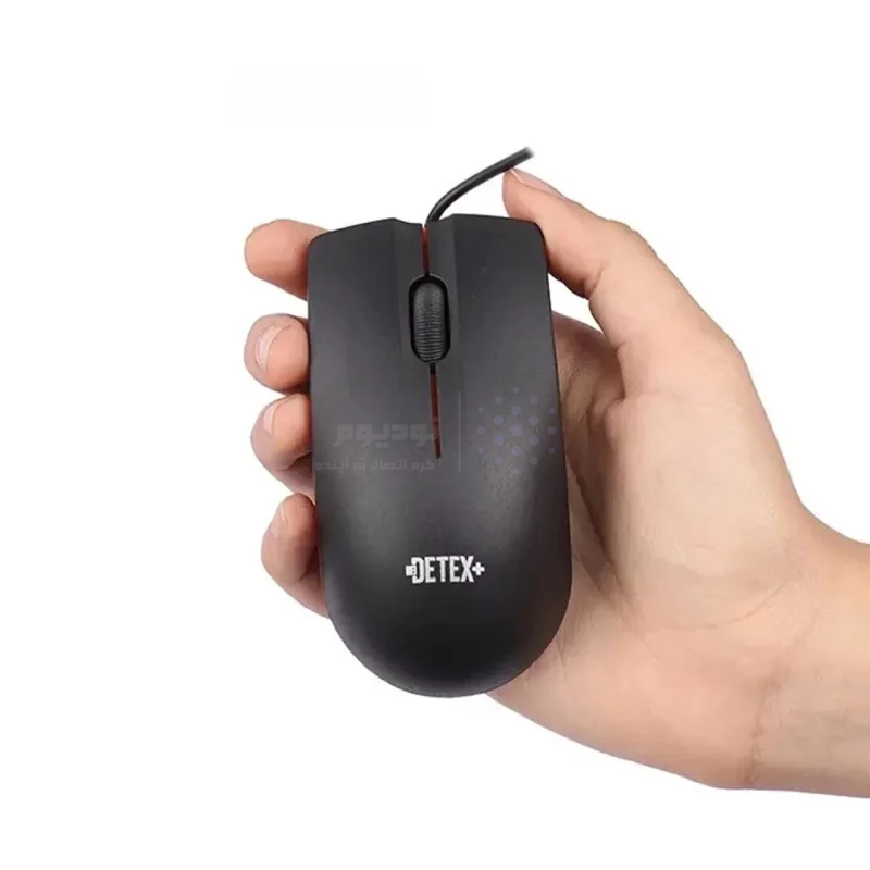 ماوس با سیم +DETEX مدل MD-901 - مشکی - تصویر 6