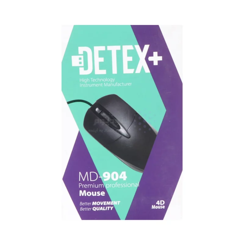 ماوس باسیم +DETEX مدل MD-904 - مشکی - تصویر 6