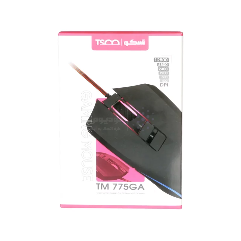ماوس باسیم TSCO مدل TM 775GA - مشکی - تصویر 4