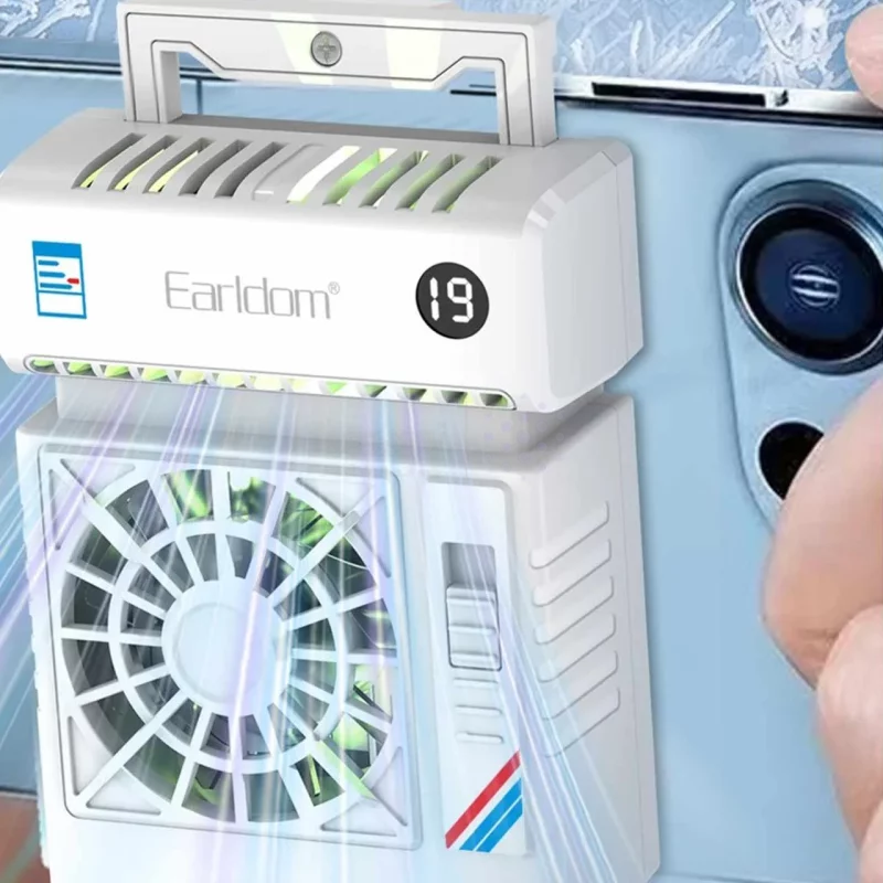 فن خنک کننده گوشی موبایل Earldom مدل F23 - سفید(نورپردازی RGB) - تصویر 6