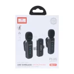 میکروفون بی سیم یقه ای Earldom Type-C/Lightning مدل MC17 - مشکی(دو میکروفن) - تصویر 3