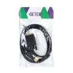 کابل 1.8 متری DETEX+ DP To VGA - مشکی