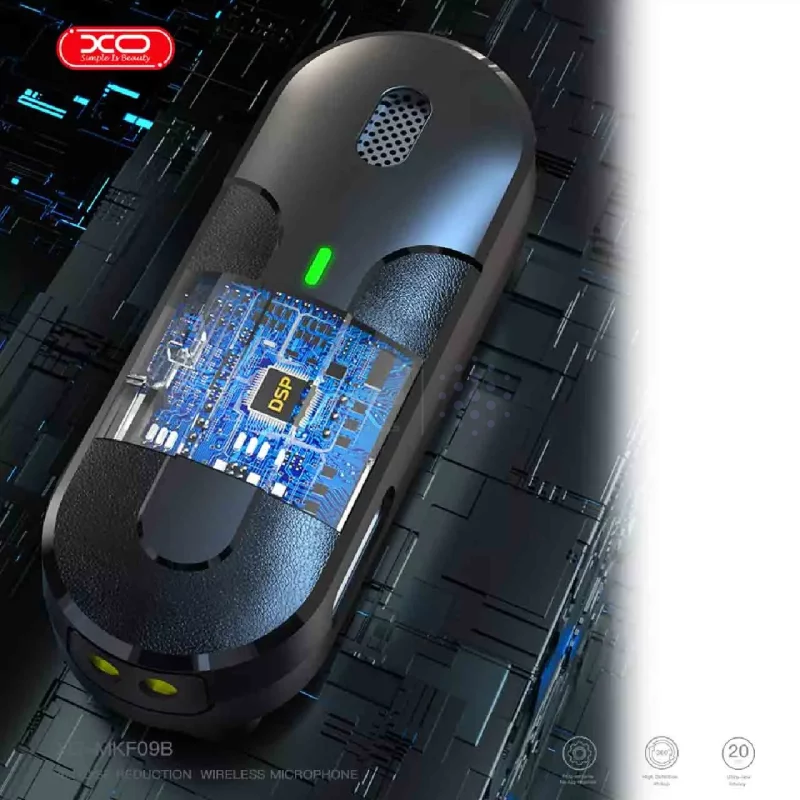 میکروفون بی سیم XO Lightning مدل MKF09B - مشکی - تصویر 6