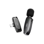 میکروفون یقه ای بی سیم XO Lightning مدل MKF08B - مشکی - تصویر 3