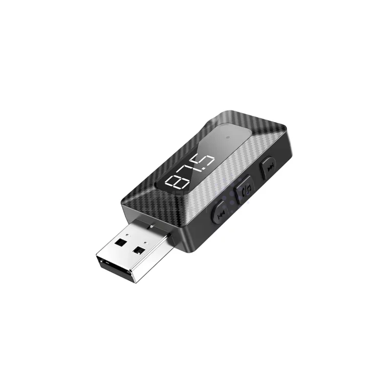 دانگل بلوتوث گیرنده صدا XO مدل XO-BCC16 - خاکستری(دارای ورودی رم میکرو،نمایشگر LED و قابلیت مکالمه) - تصویر 3