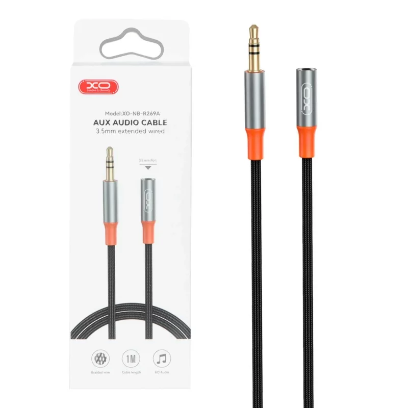 کابل 1 متری افزایش طول صدا XO مدل XO-NB-R269A - مشکی - تصویر 2