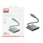 هاب 4 پورت XO Type-C مدل XO-HUB012B - مشکی