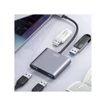 هاب 4 پورت XO Type-C مدل XO-HUB012B - مشکی - تصویر 3