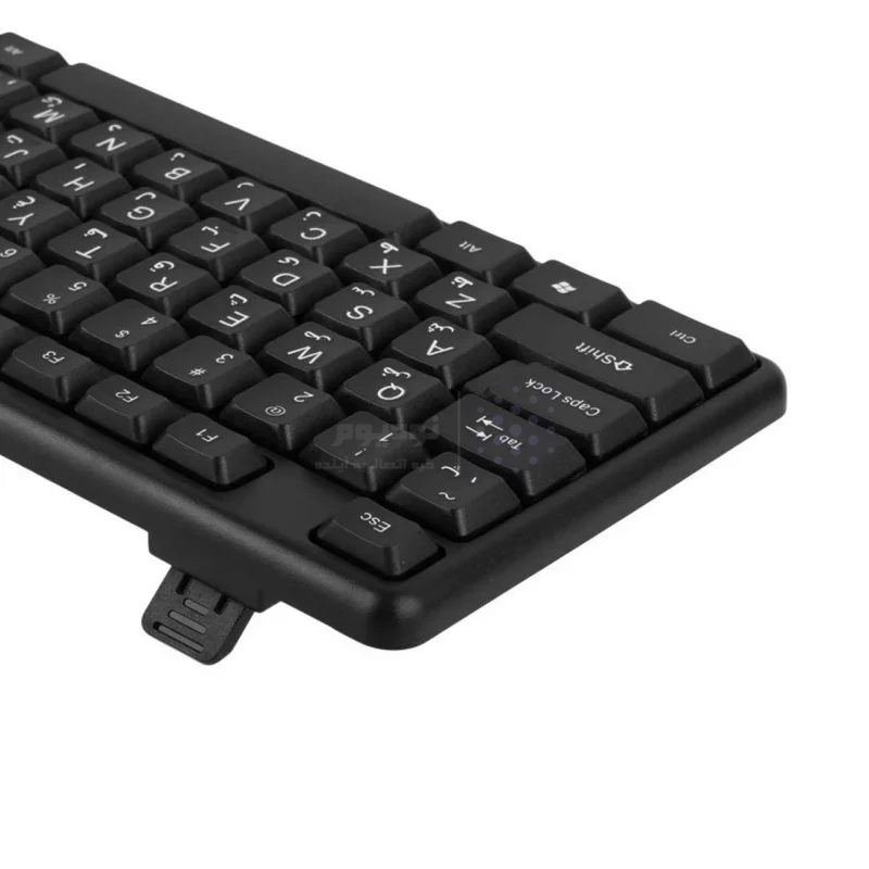 کیبورد باسیم P-net مدل KB-600 - مشکی - RYL - تصویر 4