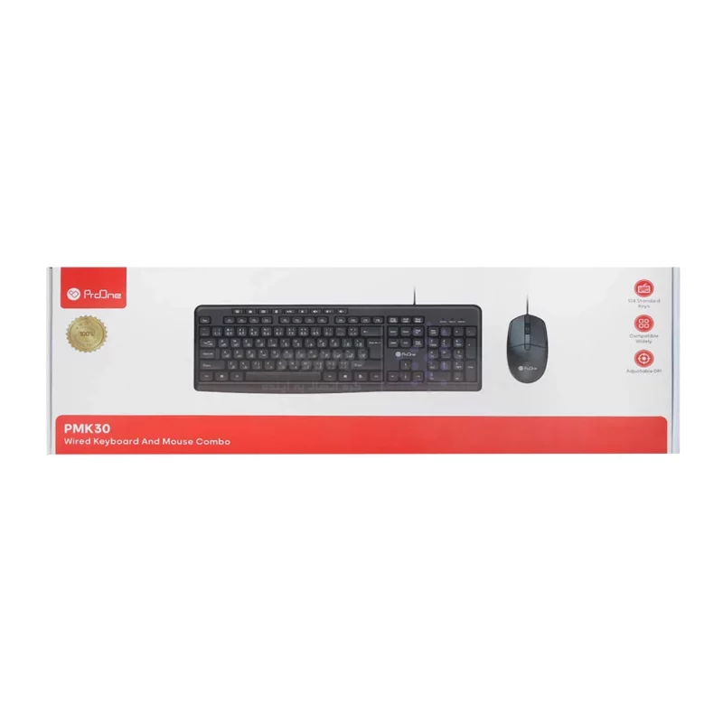 ماوس و کیبورد باسیم ProOne مدل PMK30 - مشکی - تصویر 6
