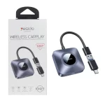 دانگل وایرلس خودرو Yesido مدل KM23 CARPLAY - مشکی (گارانتی 18 ماه تعویض نیکان همراه)