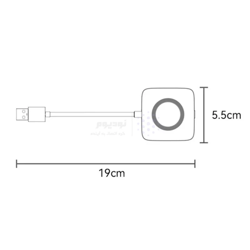 دانگل وایرلس خودرو Yesido مدل KM23 CARPLAY - مشکی (گارانتی 18 ماه تعویض نیکان همراه) - تصویر 6