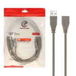 کابل افزایش طول 3 متری - XP Product USB 2.0 - طوسی - RYL