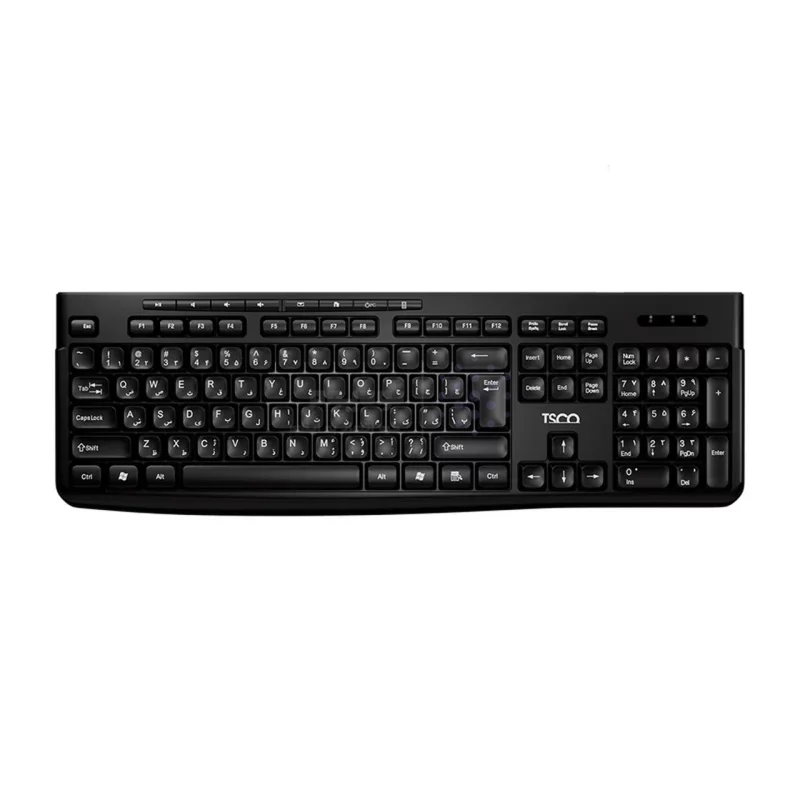کیبورد بی سیم TSCO مدل TK 7007W - مشکی - تصویر 4