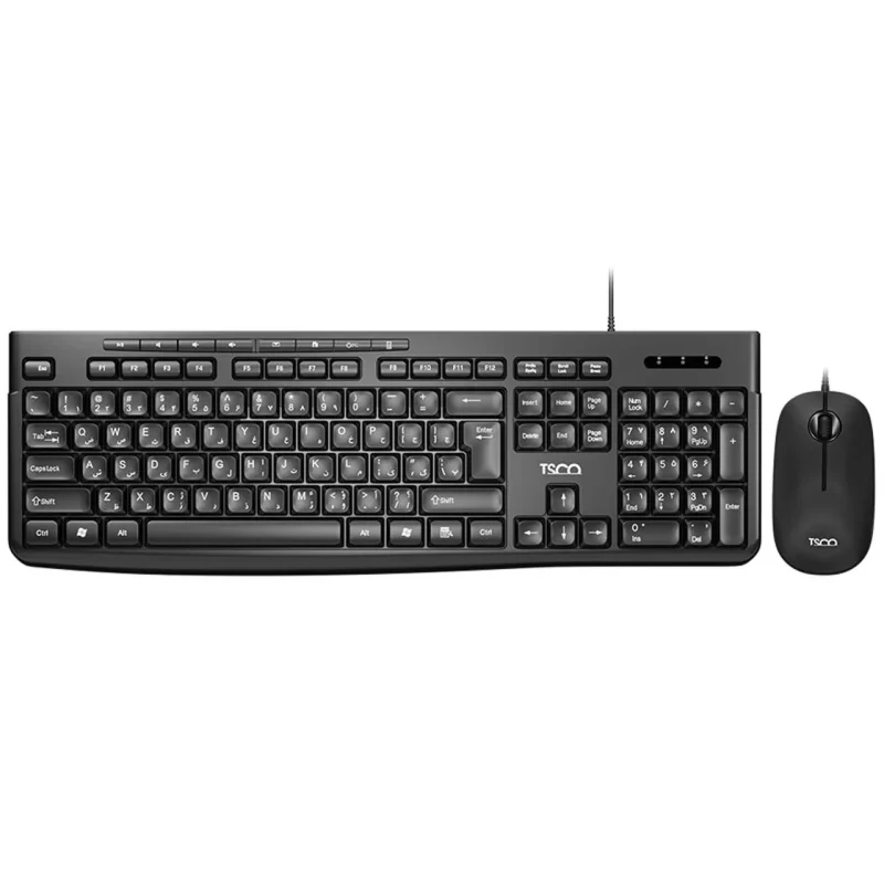 ماوس و کیبورد باسیم TSCO مدل TKM 8057 - مشکی - تصویر 2
