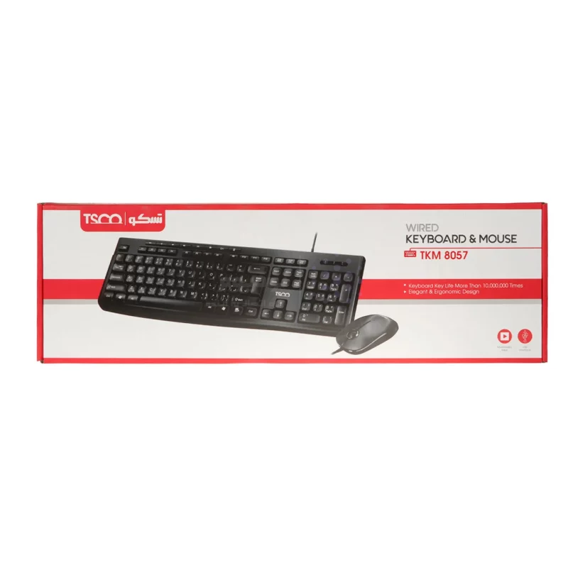 ماوس و کیبورد باسیم TSCO مدل TKM 8057 - مشکی - تصویر 11