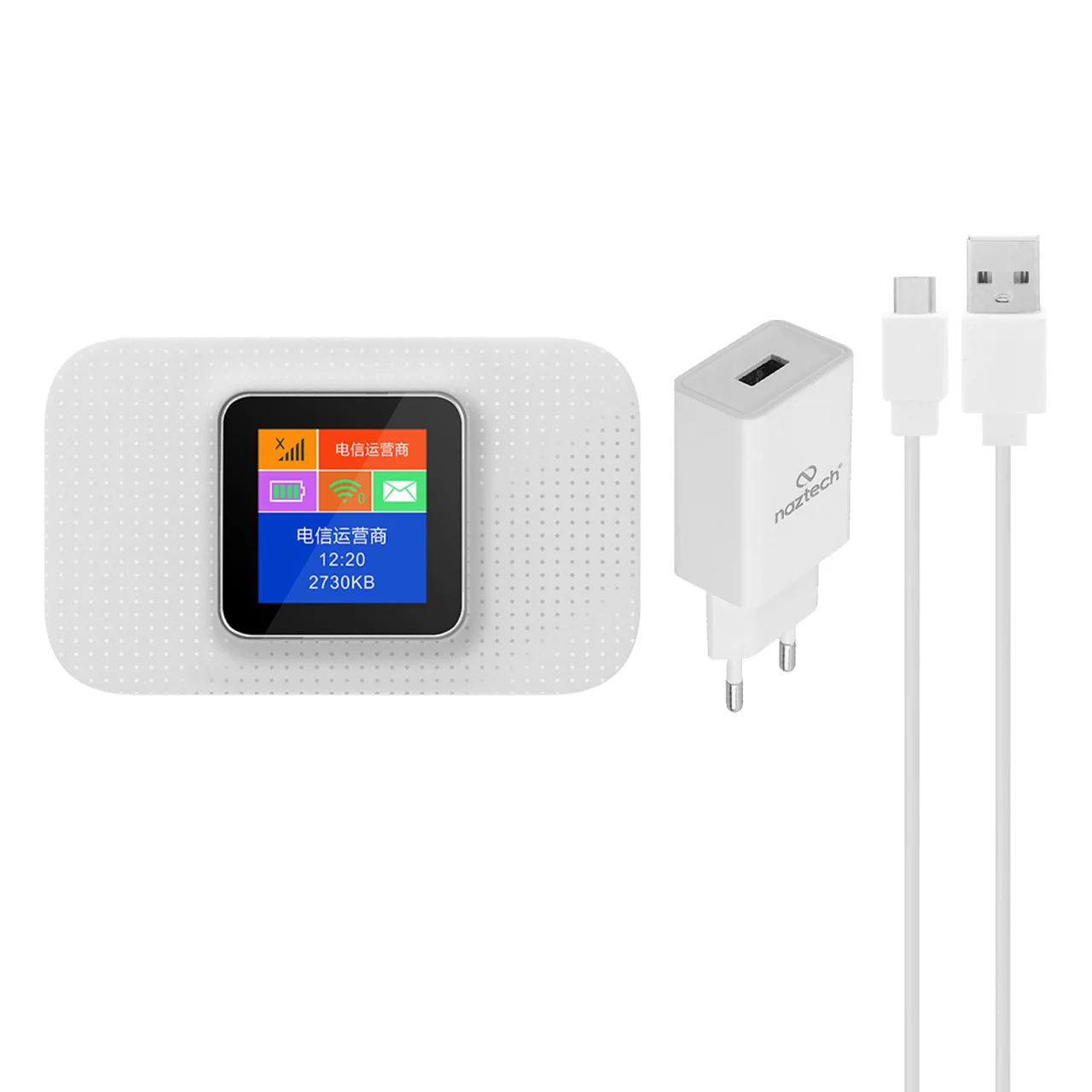 2541-1656284-1 مودم همراه Naztech 4G-LTE مدل Jet 2 - سفید - تصویر 1
