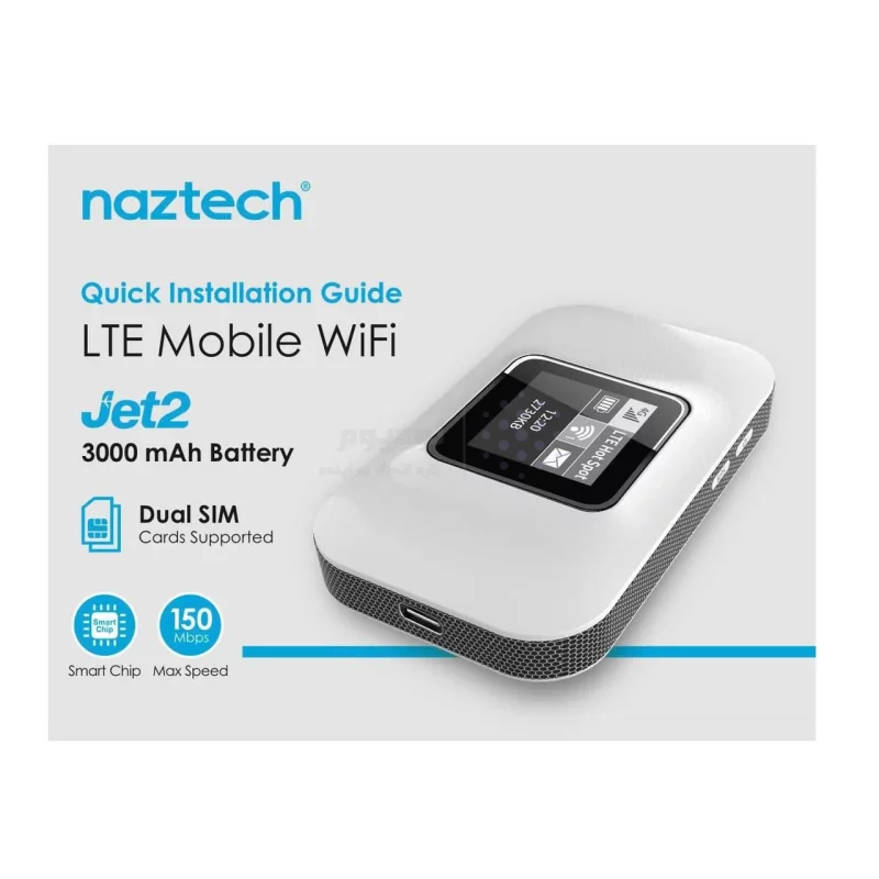 مودم همراه Naztech 4G-LTE مدل Jet 2 - سفید - تصویر 5