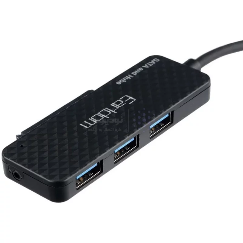 تبدیل هارد Earldom USB 3.0 & Type-C To Sata مدل ET-W37 - مشکی - تصویر 3