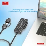 تبدیل هارد Earldom USB 3.0 & Type-C To Sata مدل ET-W37 - مشکی - تصویر 6