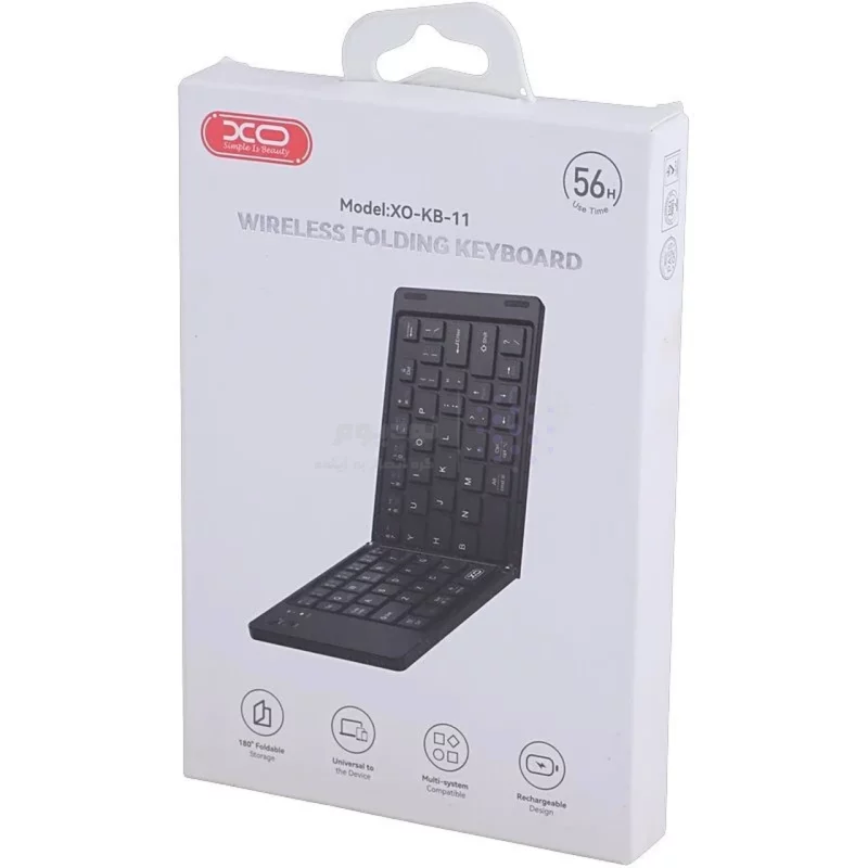 کیبورد بی سیم تاشو XO مدل XO-KB-11 - مشکی - تصویر 10