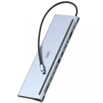 هاب 12 پورت XO Type-C مدل XO-HUB010 - نقره ای