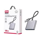 هاب 4 پورت XO USB3.0 مدل XO-HUB012A - نقره ای