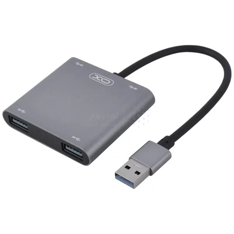 هاب 4 پورت XO USB3.0 مدل XO-HUB012A - نقره ای - تصویر 4